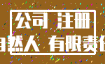 公司 注册_自然人 有限责任