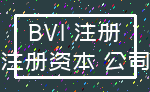 BVI 注册_注册资本 公司
