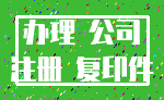 办理 公司_注册 复印件