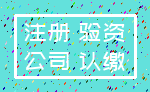 注册 验资_公司 认缴
