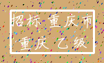 招标 重庆市_重庆 乙级