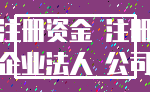 注册资金 注册_企业法人 公司