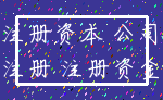 注册资本 公司_注册 注册资金