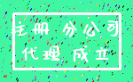 注册 分公司_代理 成立