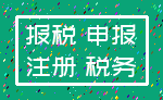 报税 申报_注册 税务