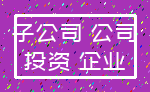 子公司 公司_投资 企业