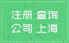 如何查询上海公司注册信息查询