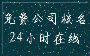 免费公司核名_24小时在线