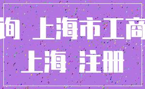 查询 上海市工商局_上海 注册