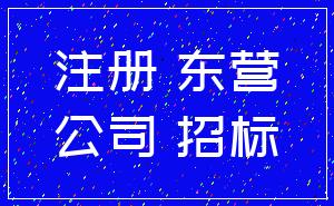 注册 东营_公司 招标