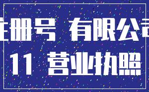 注册号 有限公司_11 营业执照
