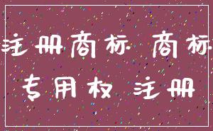 注册商标 商标_专用权 注册